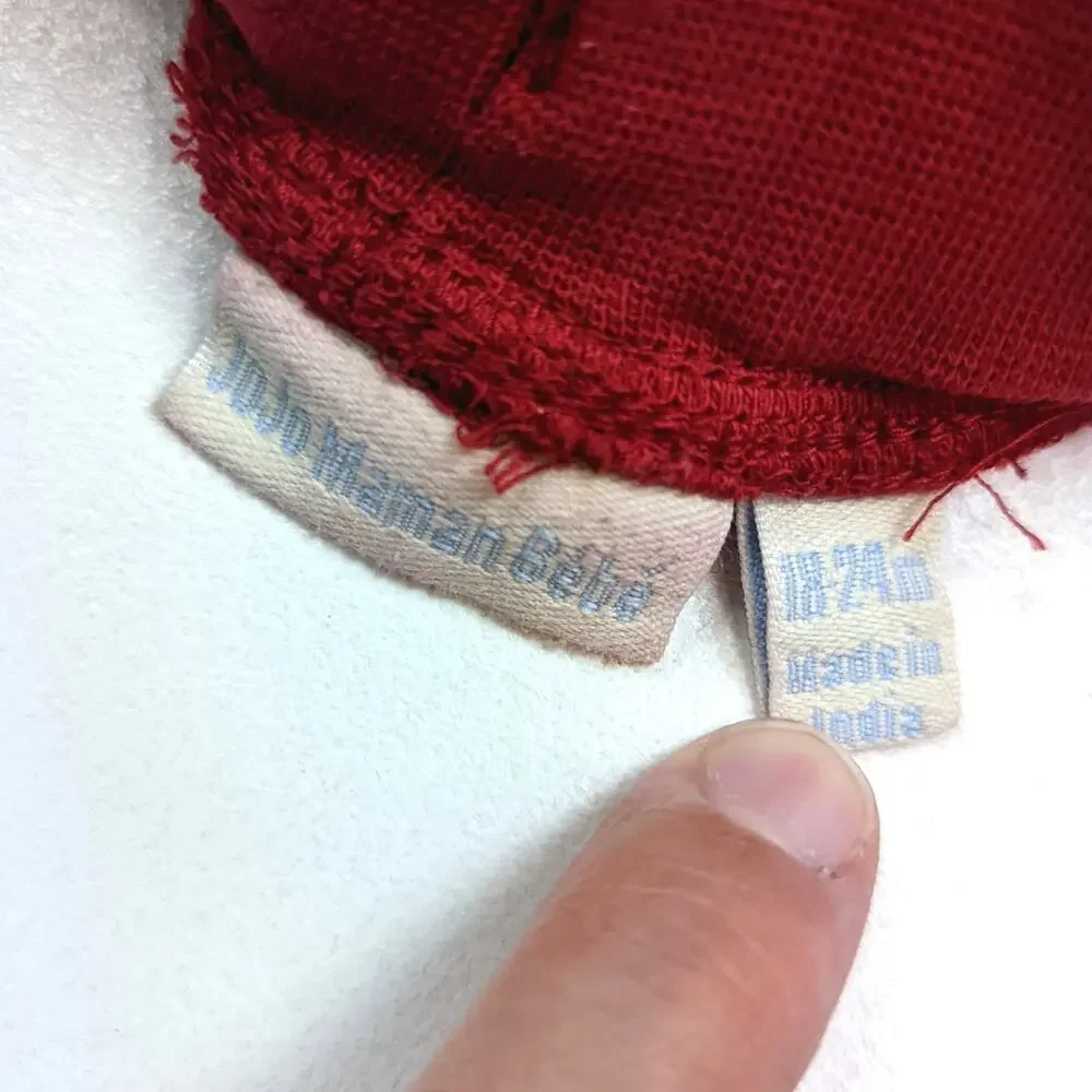 Jojo Maman Bebe Shorts Boys Sz 18-24m Red Long Bermuda Cargo